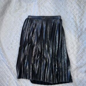 🦃 Metallic Accordion Skirt